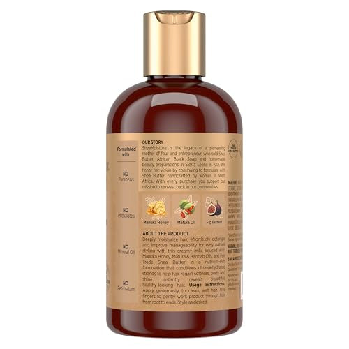 SheaMoisture Hydration Hair Milk with Manuka Honey & Mafura Oil 8 oz Pack of 2