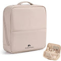 Foldable Magnetic Makeup Bag with Compartments - Large Capacity Travel Organizer (Mist y Pink) Variation of THIS listing