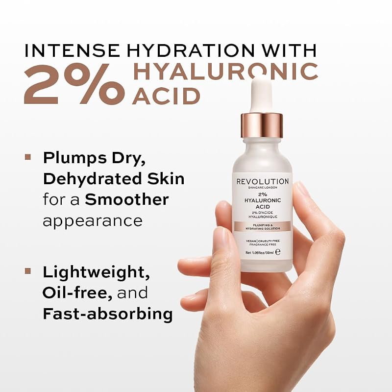 Hyaluronic Acid Plumping & Hydrating Serum 2% - Revolution Skincare London