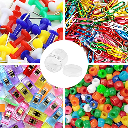 70 Pack 2oz Clear Plastic Bead & Sample Storage Containers with Lids