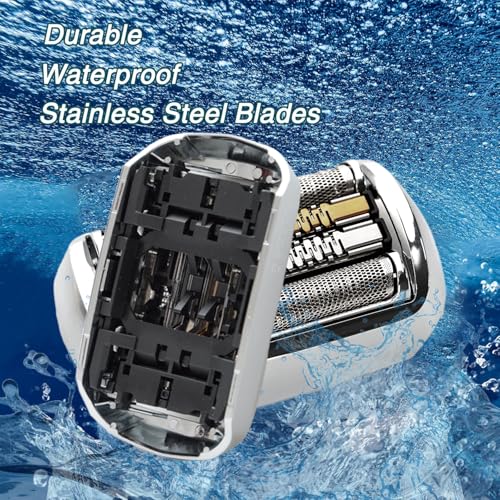 92S Series 9 Replacement Heads Compatible with Braun S9 Razor Replacement Head, 92S Blades for Braun s9 Foil & Cutter Replacement Head 9290cc, 9291cc, 9370cc, 9293s, 9385cc, 9390cc, 9330s, 9296cc