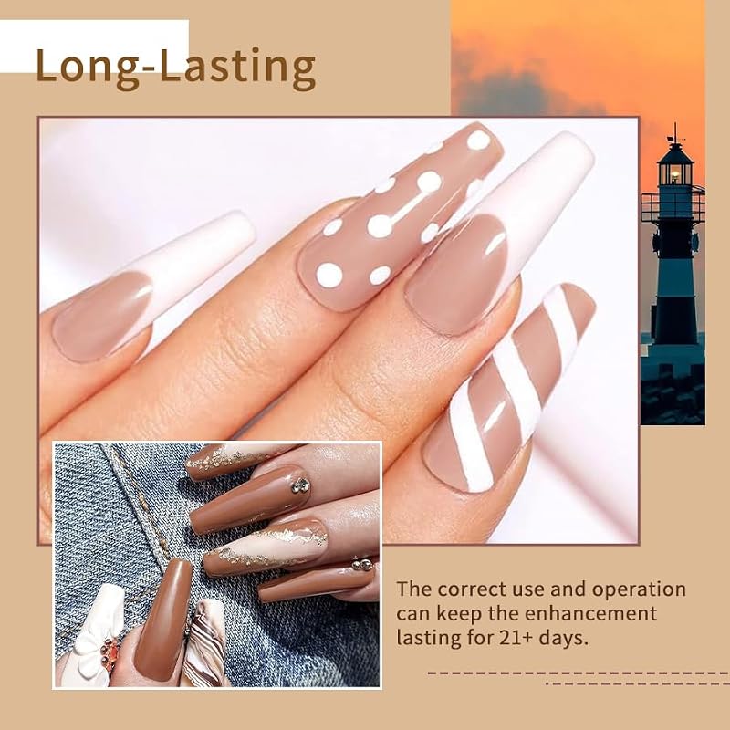 Gel Nail Polish Set 15ml Brown Earth Red Pink 9pcs UV Soak Off Manicure Kit - Variation 145C