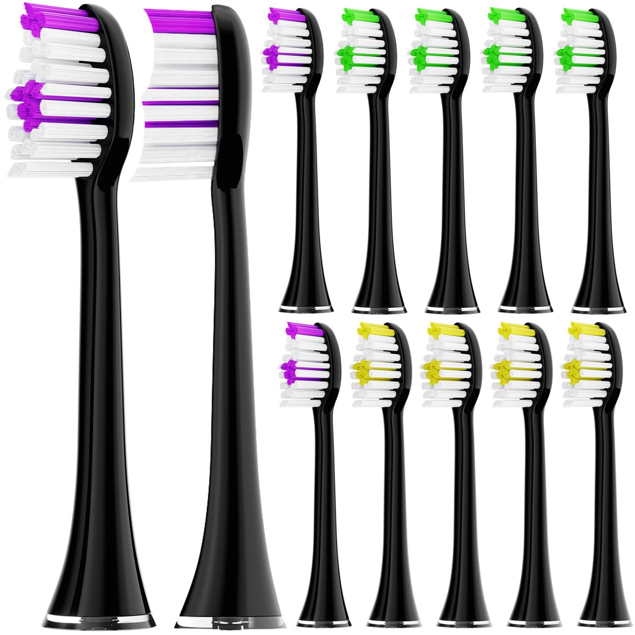 Acteh Sonic Edge JetWave Toothbrush Replacement Heads - 12 Pack | Premium Original Genuine | Compatible with Acteh Sonic Edge & JetWave Brushes