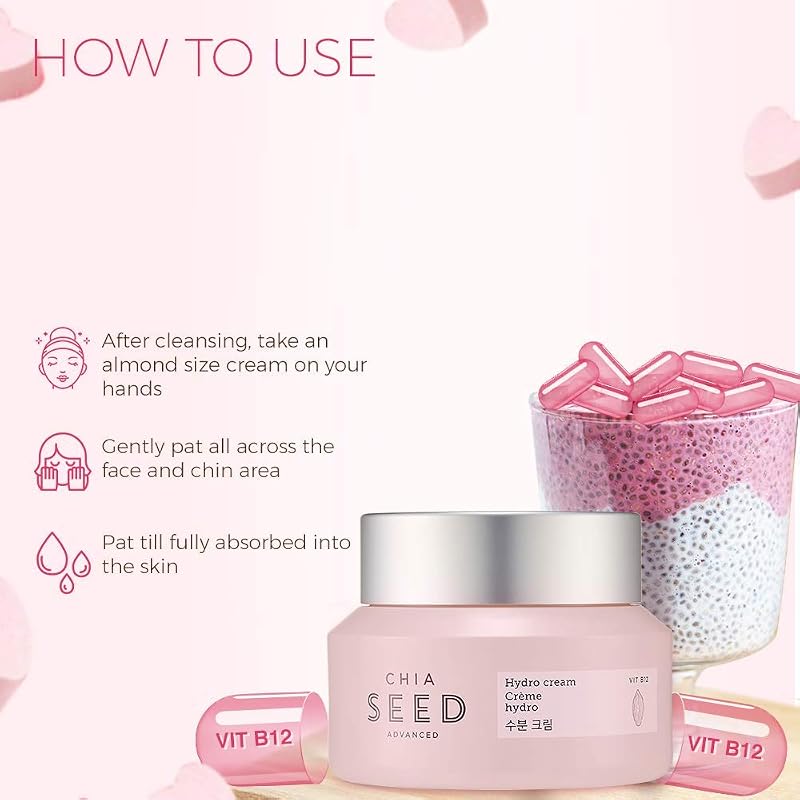 Chia Seed Advanced Hydro Cream Gel - The Face Shop Hydrating Gel Cream 1.76 fl oz