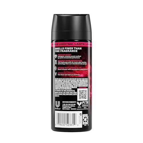 Men's Cherry Scent Body Spray - Long-Lasting Fragrance Deodorant Set