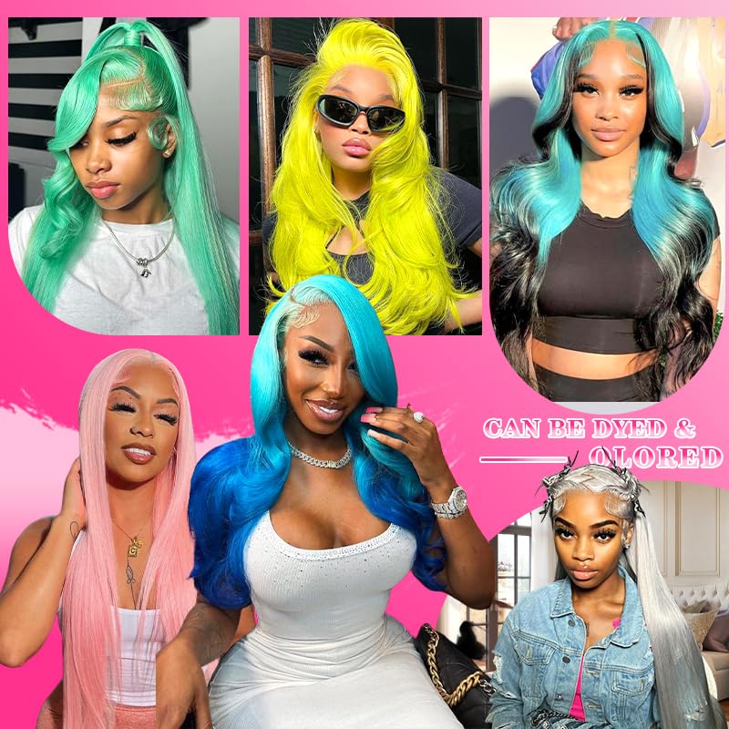 13x6 Lace Front Blonde Wig 220% Density Human Hair 26 Inch HD Pre-Plucked Frontal