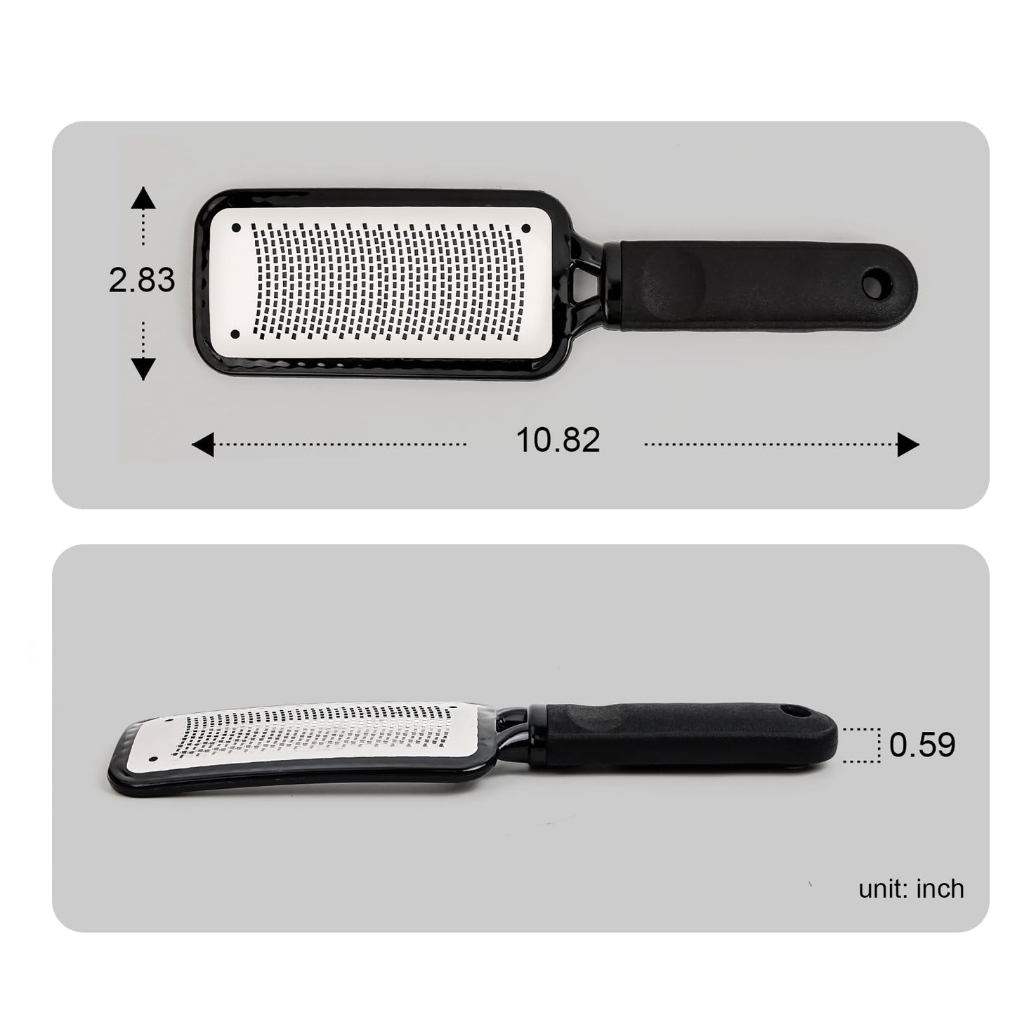 Foot Rasp Foot File and Callus Remover, Professional Foot Care Pedicure Stainless Steel File，Effective Dead Skin and Callus Remover for Smooth（Pink）