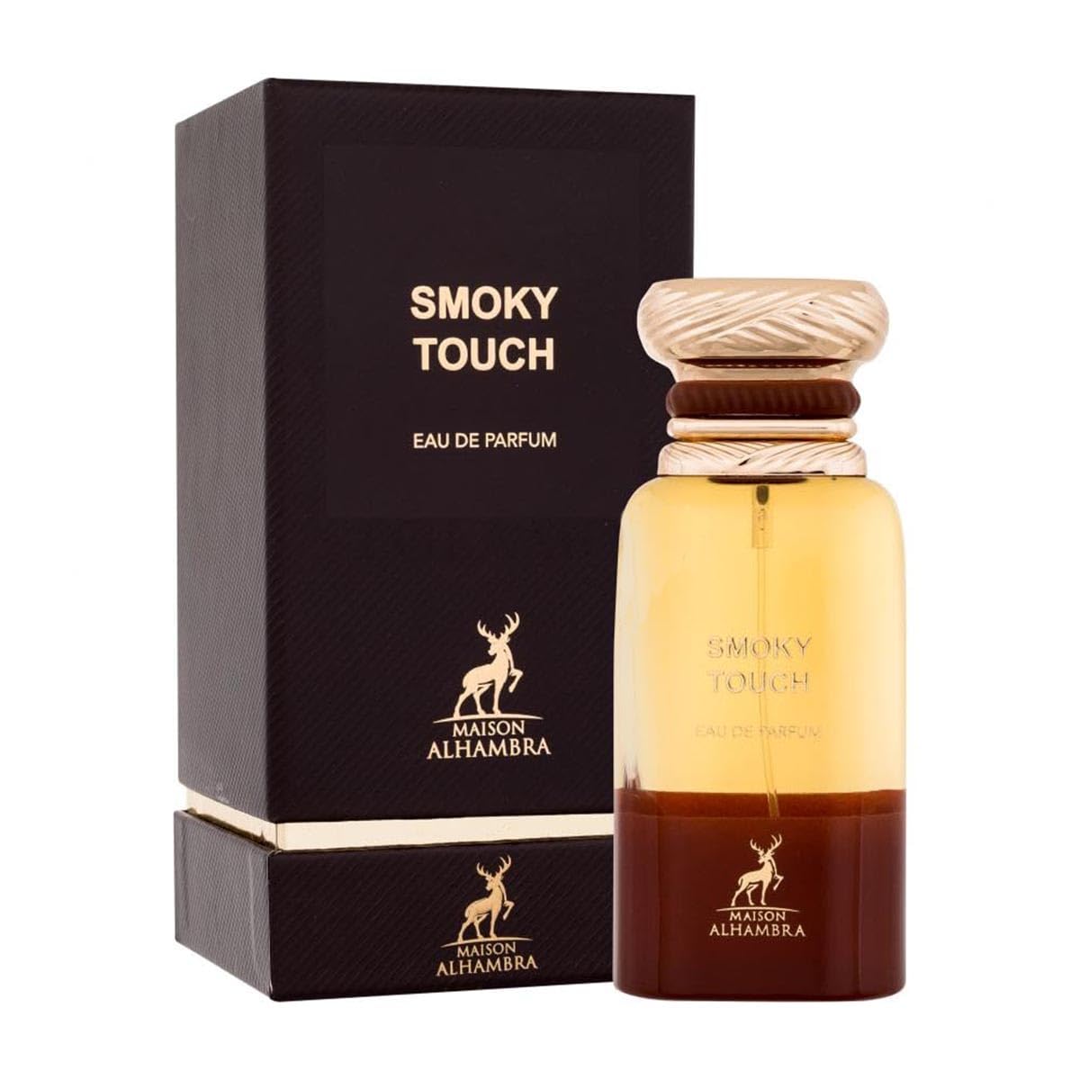 Maison Alhambra Smoky Touch – Smoky, Leathery, Amber, Spicy – Eau de Parfum Spray Long-Lasting Fragrance for Unisex, 2.7 Ounce / 80 ml