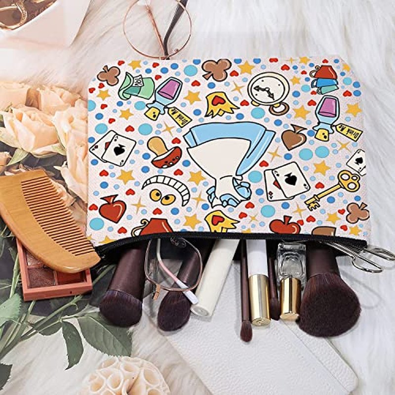 MEIKIUP Fairy Tale Makeup Bag Fairy Tale Fans Gift Magical Cosmetic Makeup Bag Magical Garden Lover Gift (Fairy bag)