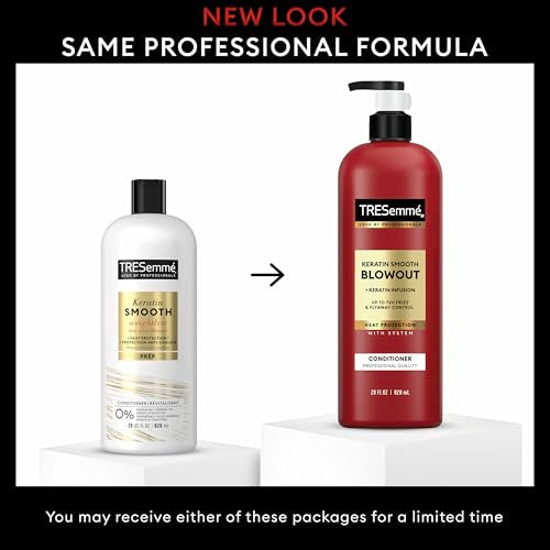 Keratin Smooth Conditioner 28 oz 4-Pack for Frizz Control & Sleek Hair