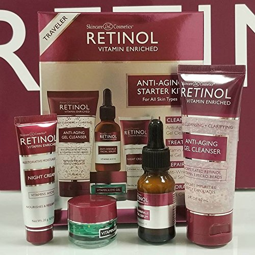 LIVAURA Retinol Anti-Aging Starter Kit ? The Original Retinol For a Younger Look ? [4] Conveniently Sized Products Perfect For Travel or First Time Try ? Cleanse, Treat, Repair & Hydrate On-The-Go