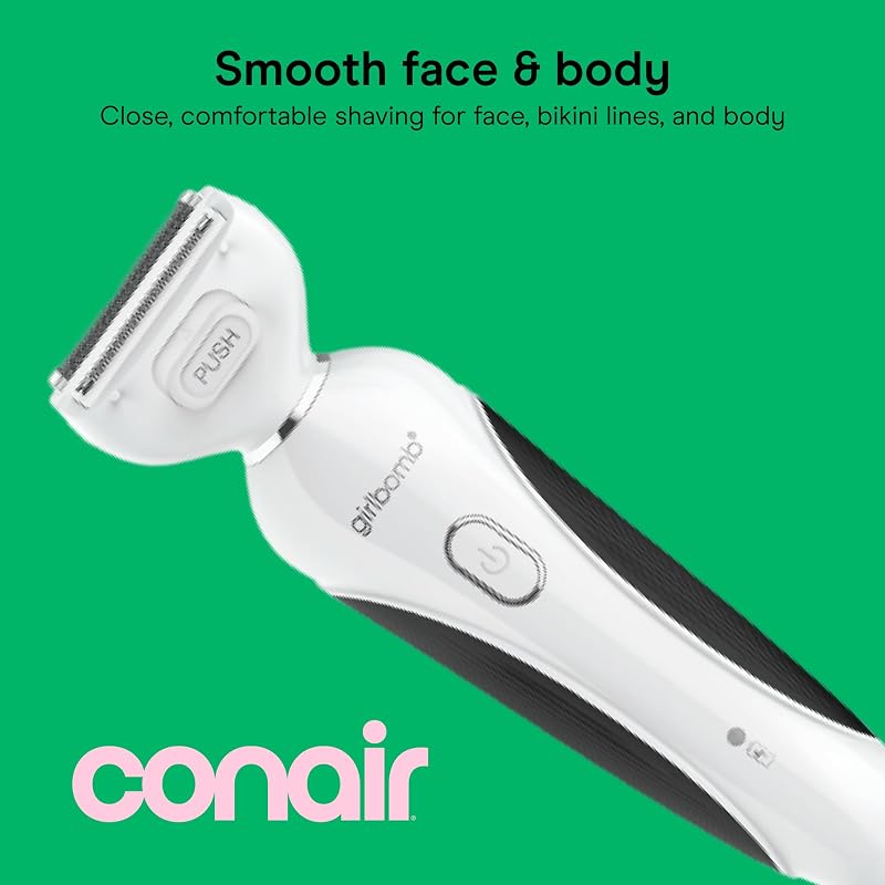 All-in-One Shave & Trim System for Women – Cordless Face & Body shaver, 75-Minute Runtime