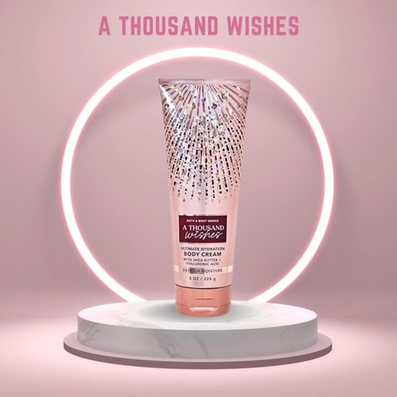 Bath & Body Works A Thousand Wishes Ultimate Hydration Body Cream, 8 Ounce