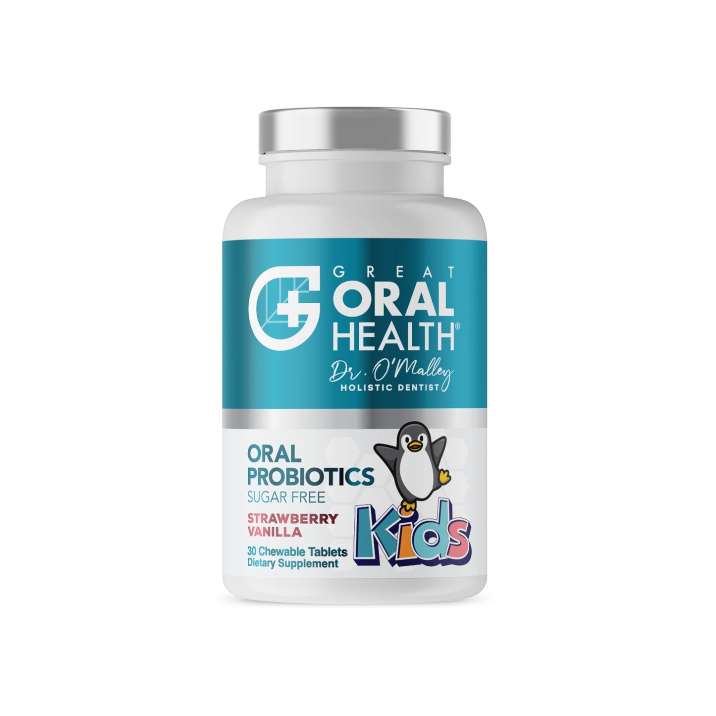 Oral Probiotics for Mouth Bad Breath Treatment for Kids Dental Care & Cavity Prevention with BLIS K12 M18 – Dr Formulated Dental Probiotics for Teeth and Gums, 30 Chewable Tablets Strawberry Vanilla