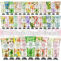 112 Pack Moisturizing Hand Cream Set, Easter Basket Stuffers, Bulk Hand Lotion Travel Size for Dry Cracked Hands, Mini Hand Cream for Mom Gifts, Teacher Appreciation Gifts, Nurse Gifts, Birthday Gifts
