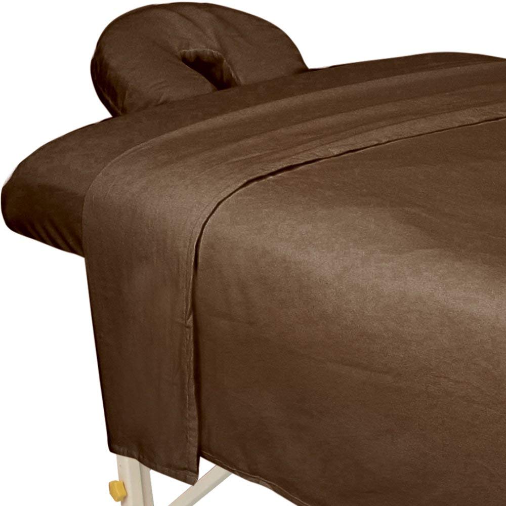Premium Designer Flannel Massage Sheet Set - 3-Piece, Island Tranquility for Massage Tables