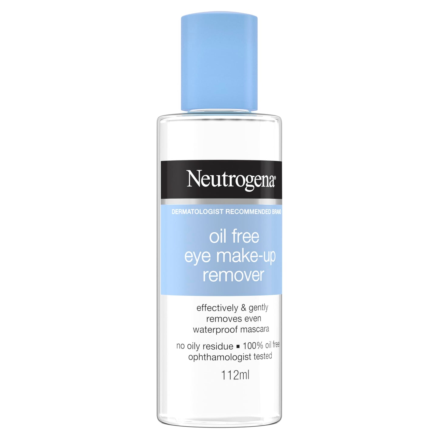 Neutrogena Gentle Oil-Free Eye Makeup Remover & Cleanser for Sensitive Eyes, Non-Greasy Makeup Remover, Waterproof Mascara Remover, Dermatologist & Ophthalmologist Tested, 3.8 fl. oz