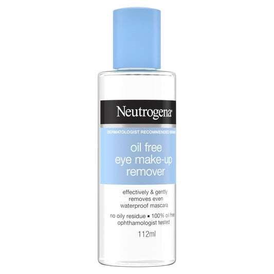 Neutrogena Gentle Oil-Free Eye Makeup Remover & Cleanser for Sensitive Eyes, Non-Greasy Makeup Remover, Waterproof Mascara Remover, Dermatologist & Ophthalmologist Tested, 3.8 fl. oz
