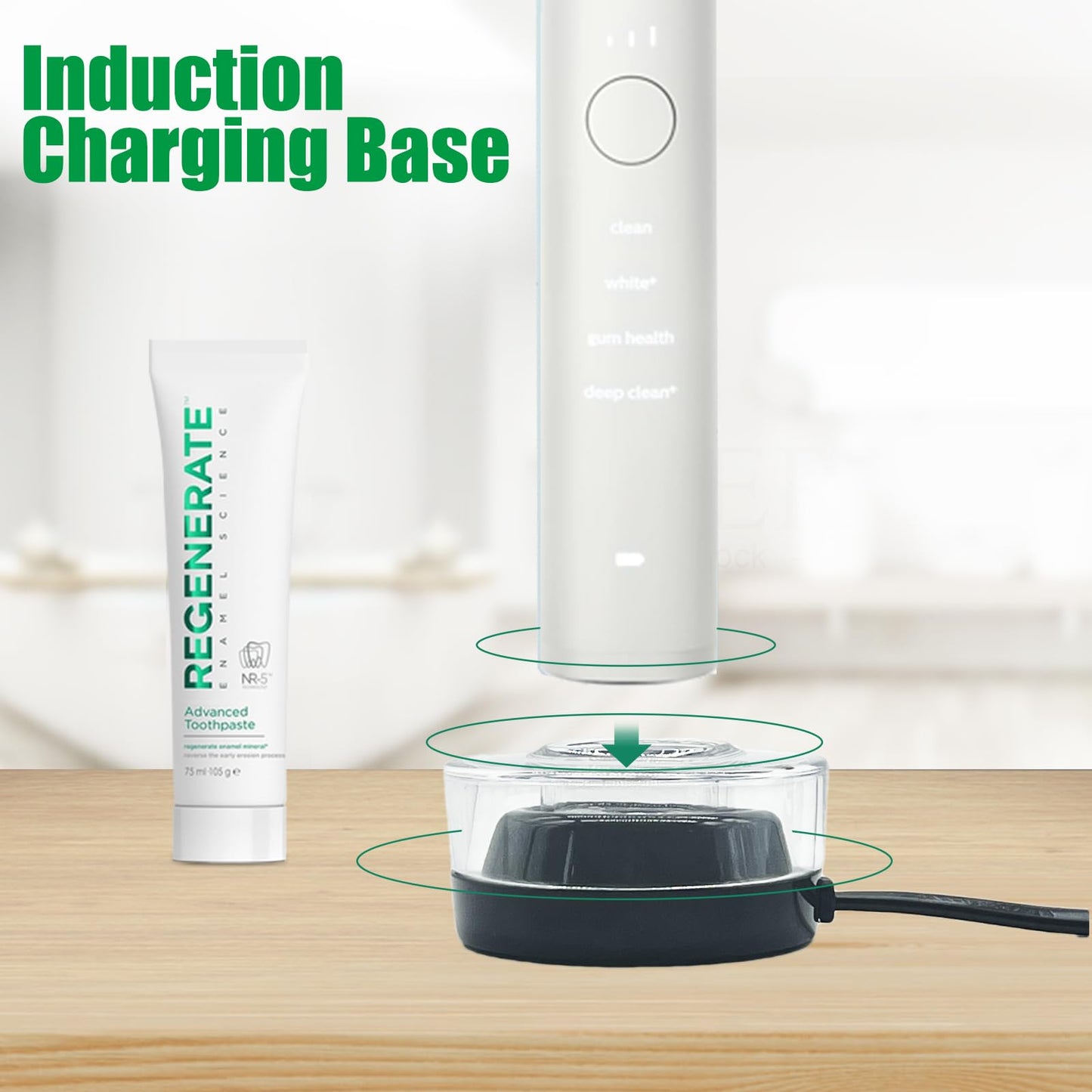 Replacement Toothbrush Charger for Philips Sonic HX9901 HX9903 HX9924 HX9954 HX9957 HX9984 HX992W Compatible with Electric Toothbrush HX9300 HX9900 Series Waterproof Inductive Charging Base