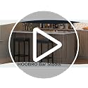 HOOBRO Set of 2 Black Bar Stools 24.8-Inch Height Breakfast & Kitchen Chairs