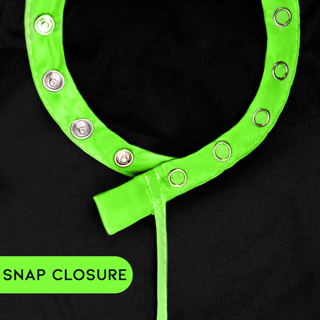 Colortrak Eco Collection All-Purpose Cutting/Styling Cape, 57.5” L x 49” W, Waterproof and Bleach-proof, Made out of 100% Recycled Fabric, Black Color