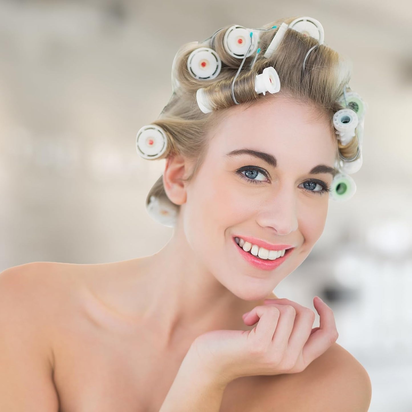 FOMIYES Replacement Curler Clips, 8pcs Securing Pins for Electric Travel Hot Rollers and Curlers