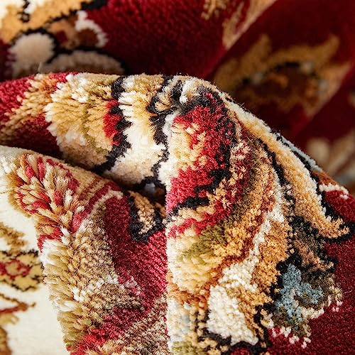 Well Woven Sarouk Red 5'3