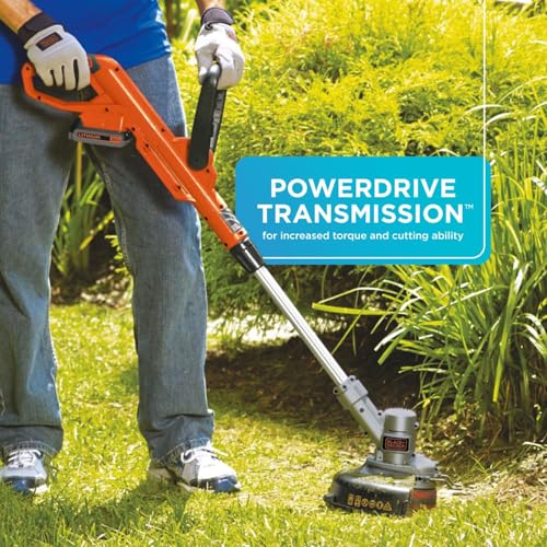 20V Cordless String Trimmer & Edger Kit - 12-Inch, Auto Spool, Lightweight