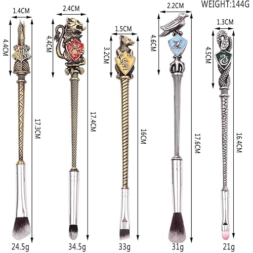 Harry Makeup Brushes Set Gifts Comb Mirror with Gift Box Makeup Brushes Set for Women Potter Magic Eye Shadow Eyeliner Blending Lip Brush