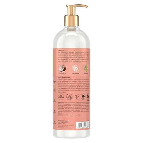 SheaMoisture Curl & Shine Conditioner Pack of 2 - Coconut & Hibiscus for Thick Curly Hair, 24 oz each