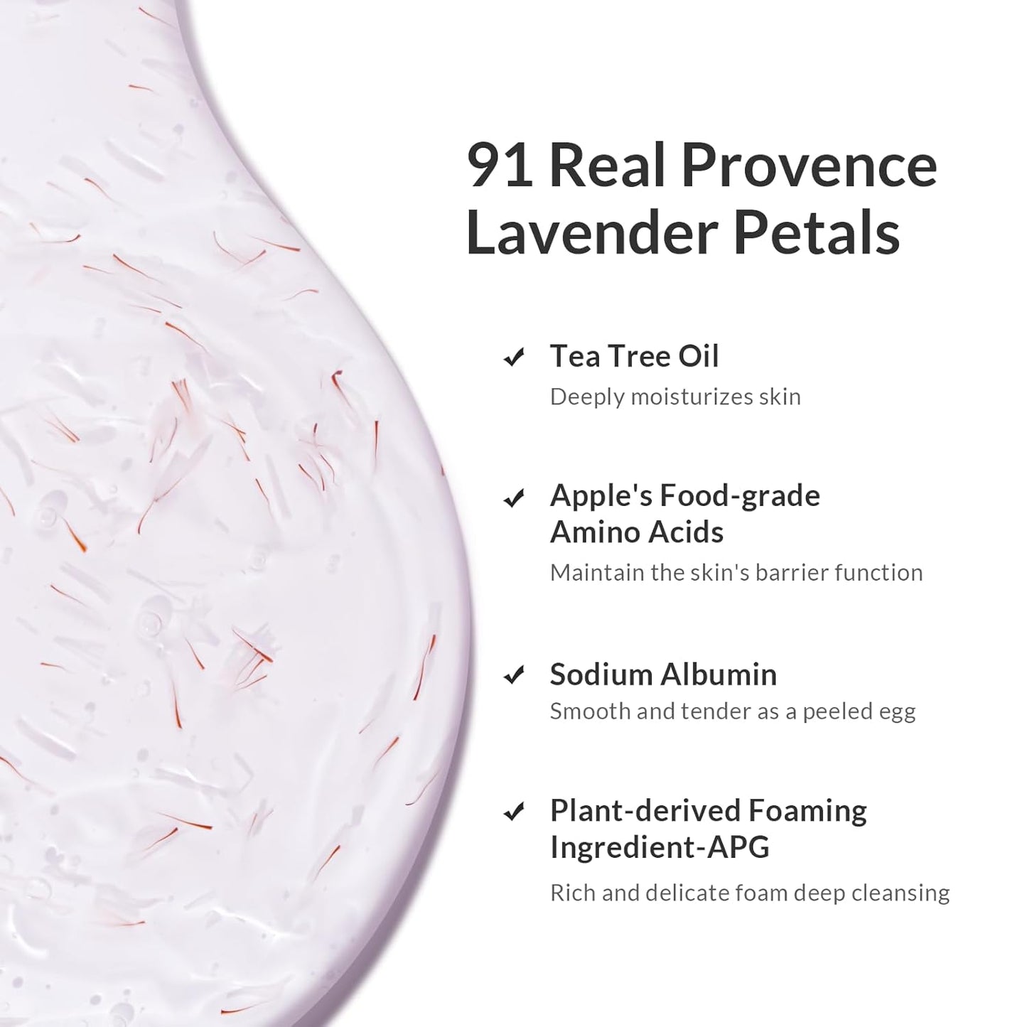 Rose Oil Anti-Aging Body Wash with Real Petals | Deep Moisturizing Shower Gel for Dry Skin, 16.9 fl oz