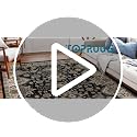 3x20 ft Non Slip Hallway Runner Rug with Rubber Backing - Black