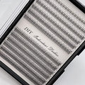 Individual Lashes/Lash Clusters 480pcs 8-14mm Cluster Eyelash Extensions /12 Roots/C Curl /0.07mm Cluster Lashes/Faux Mink Lash Extensions (C Curl, Fishtail Lashes-0.07mm)