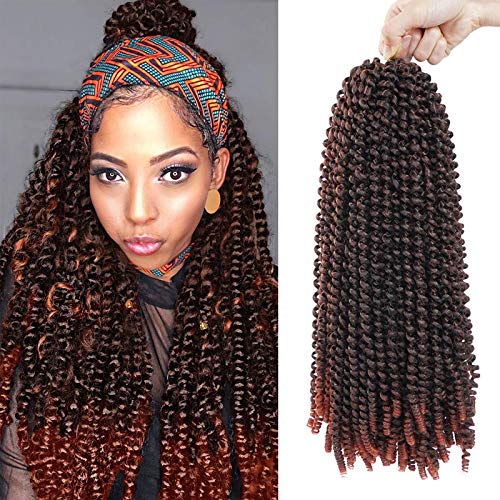 16 Inch Spring Twist Crochet Hair for Butterfly Locs - T1B 350 Variation