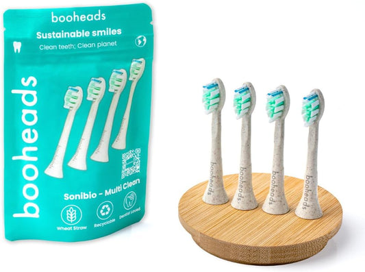 Plant-Based Electric Toothbrush Heads for Sonicare - BPA-Free, Eco-Friendly 4PK