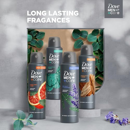 Dove Men+Care Cedarwood & Tonka Antiperspirant Dry Spray 3.8 oz Pack of 4