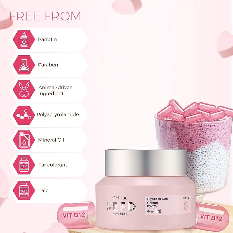 Chia Seed Advanced Hydro Cream Gel - The Face Shop Hydrating Gel Cream 1.76 fl oz