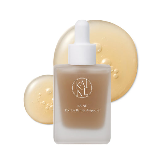 KAINE Kombu Barrier Ampoule | Moisturizing Serum with 73% Fermented Kombucha, 5% Panthenol, and Ceramide for Hydration and Skin Barrier Care, Korean Skin Care, 30mL/1.01 fl oz