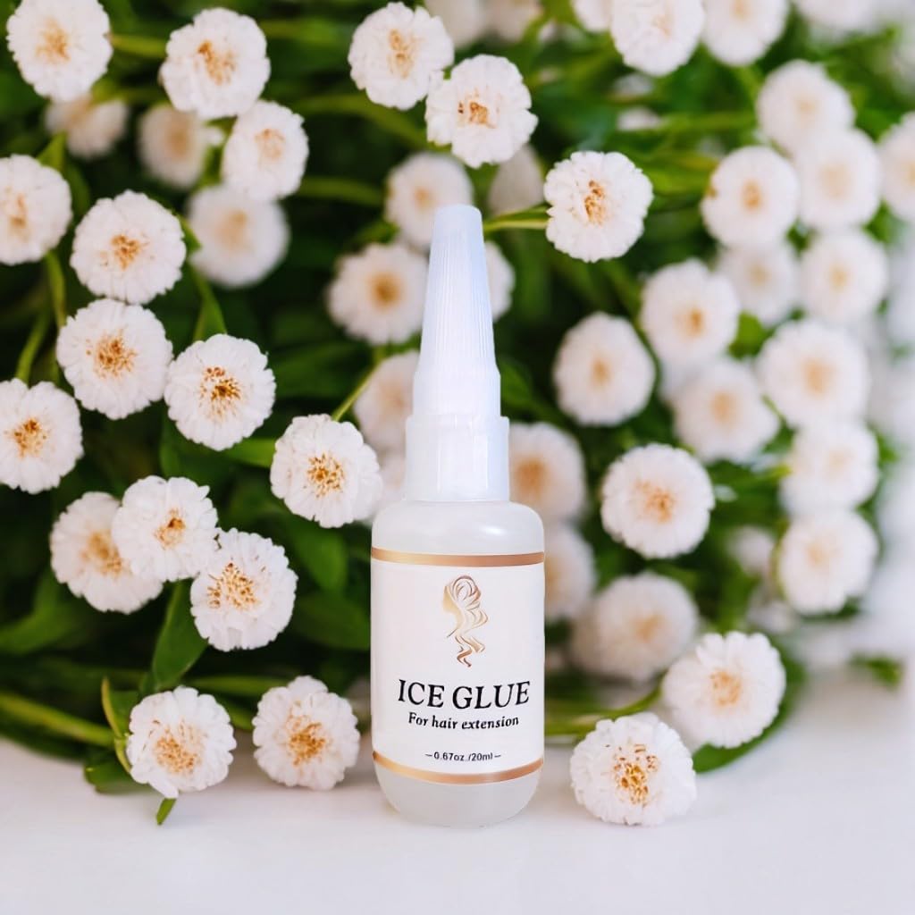 Hair Extensions Glue,Fast Curing Glue for Human Hair Extension,Non Toxic - Humidity Resistant & Water- Resistant, Invisible Bonding, Invisible Bonding 20g