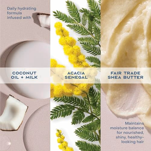 Shea Moisture Daily Hydration Shampoo Virgin Coconut Oil for All Hair Types Sulfate-Free 13 oz