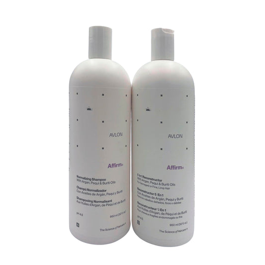 Avlon - Affirm 5 In 1 Reconstructor -and Normalizing Shampoo Combo - 32 Oz - Hair Repair