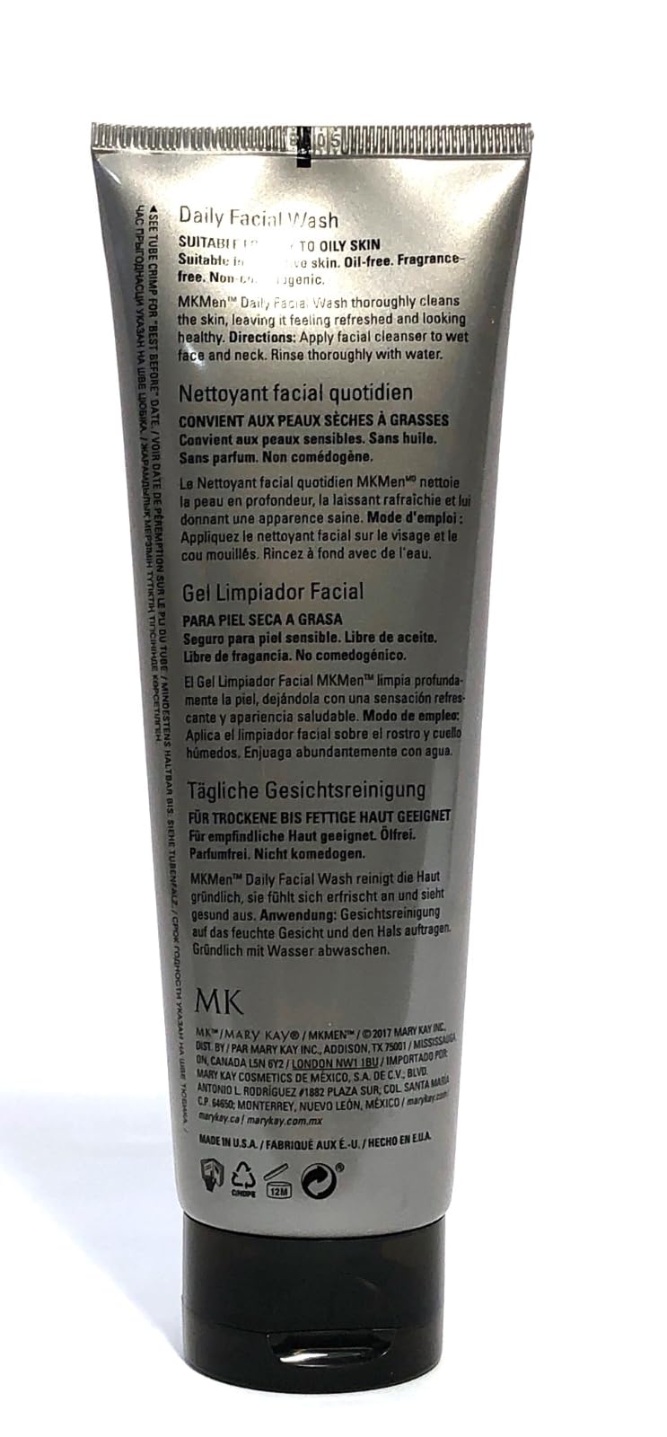 Mary Kay Men Daily Facial Wash - 3.3 fl oz / 95 ml