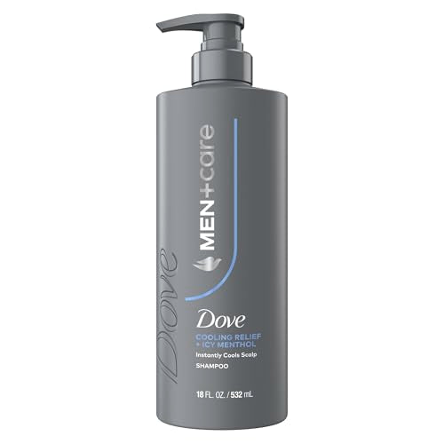 Dove Men+Care Shampoo 1 ct Cooling Relief for Instantly Cools Scalp, with Icy Menthol, 18 FL OZ
