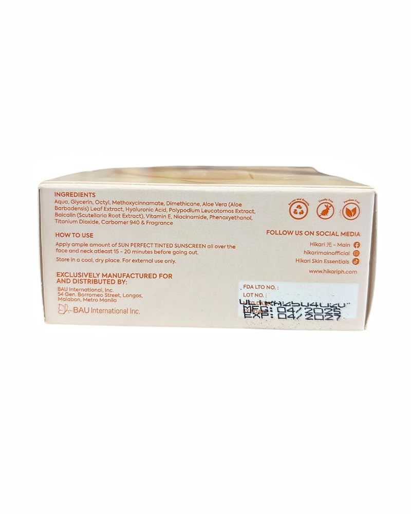 Tinted Sunscreen SPF 50 Gel-Cream with Hyaluronic Acid & Aloe - 50ml