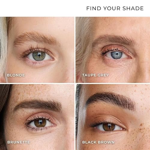 Wunderbrow Fluffy Brow Wax, Vegan and Cruelty-Free Eyebrow Wax With a Waterproof Long Lasting Hold, Enriched with Jojoba and Argan Oil (Taupe-Grey)