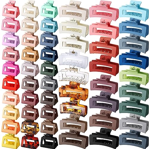 56 Pack Hair Claw Clips for Women & Girls - Colorful Non-Slip Hair Accessories