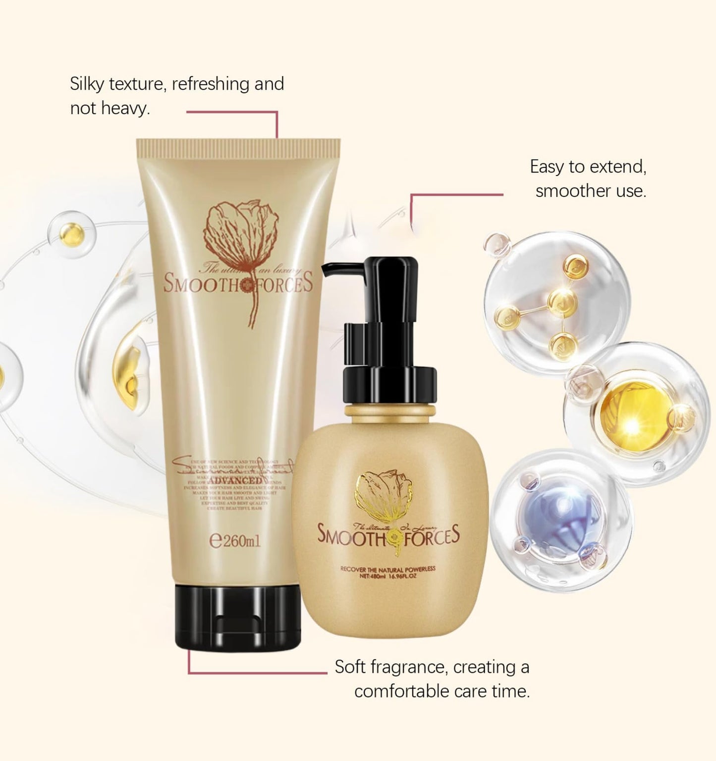 Cappuvini Urcoolest t Advanced Molecular Shampoo 480ml/16 fl oz Advanced Molecular Root Care, Molecular Repair Deep Conditioning Keratin Magical Hair Shampoo for Dry & Damaged Hair