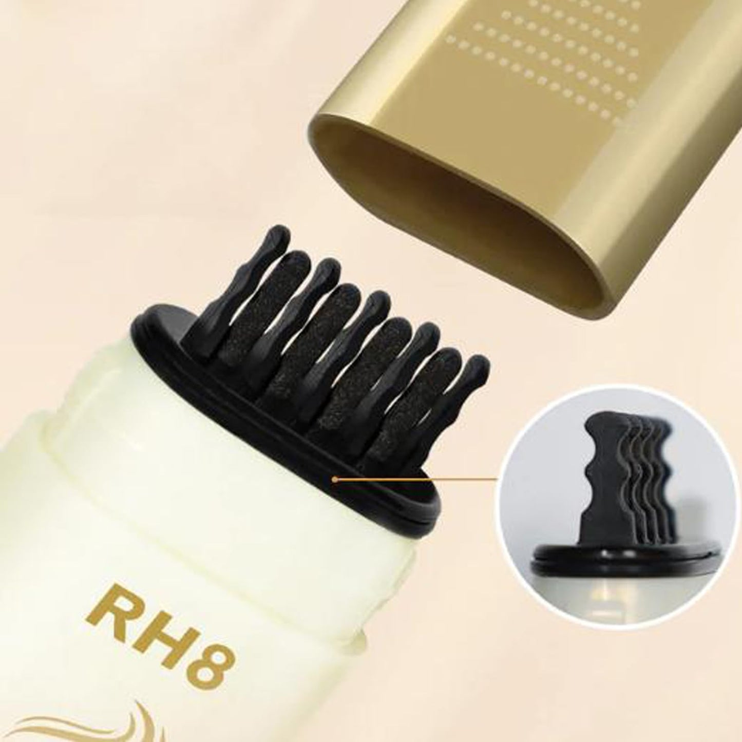 2-in-1 Hair Color Stick & Comb, Long Lasting Hair Color Stick, Waterproof, Sweat-Proof, White Hair Concealer Sticks for Women & Men (Coffee)