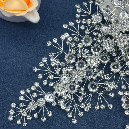 Bridal Headpiece for Wedding - Silver Hair Accessory for Bride, Prom & Formal Events (Variation of THIS listing: Silver)