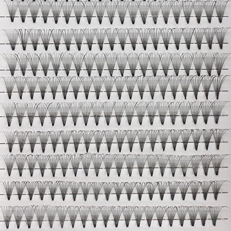 Bodermincer Lashes 10D D Curl 300pcs Large Pack Premade Russian Volume Fans Mink Eyelashes Lash Pre made Eyelash Extensions Supplies (17mm)